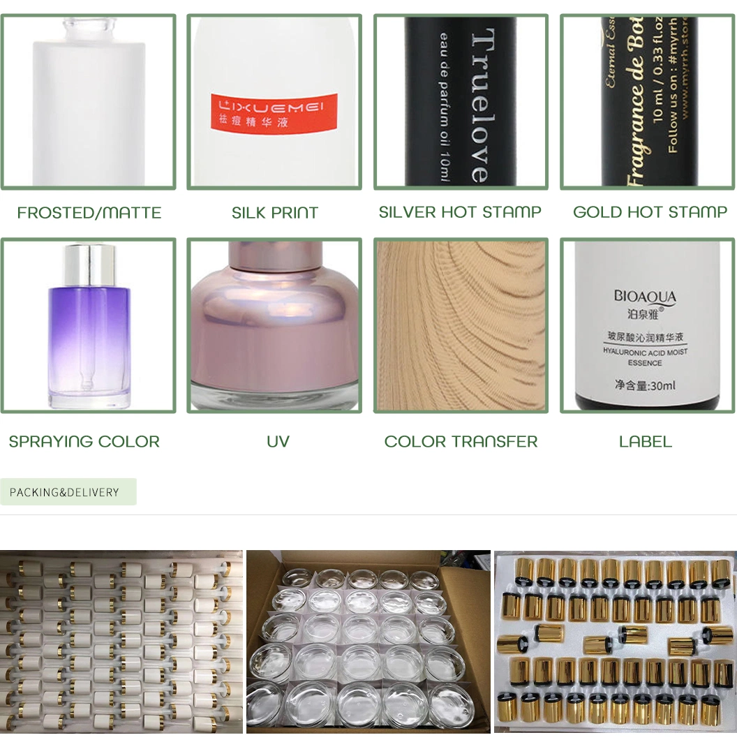 High Quality Best Price Luxury 30g 50g 80g PP PE Glass Acrylic Airless Pump Bottle Sets Round Square Cream Jar Cosmetic Container for Skin Care